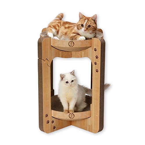 猫壱 バリバリボウルタワー (レギュラー, ライトブラウン)の通販は