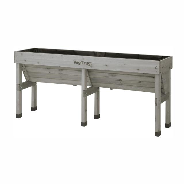 タカショー プランター ホームベジトラグ ウォールハガー L グレイウォッシュ 【VGT-WH02FG】 鉢 植木鉢 木製 野菜 花の通販は