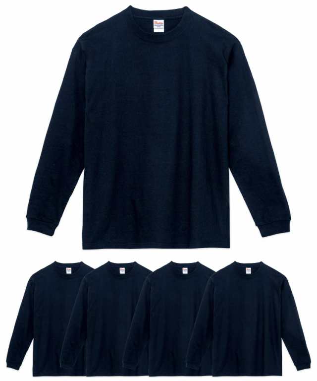 プリントスター 149-HVL 7.4オンス スーパーヘビー 長袖 Tシャツ 5枚セット ネイビー Mの通販は 6,619円