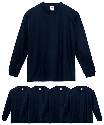 プリントスター 149-HVL 7.4オンス スーパーヘビー 長袖 Tシャツ 5枚セット ネイビー 3XL