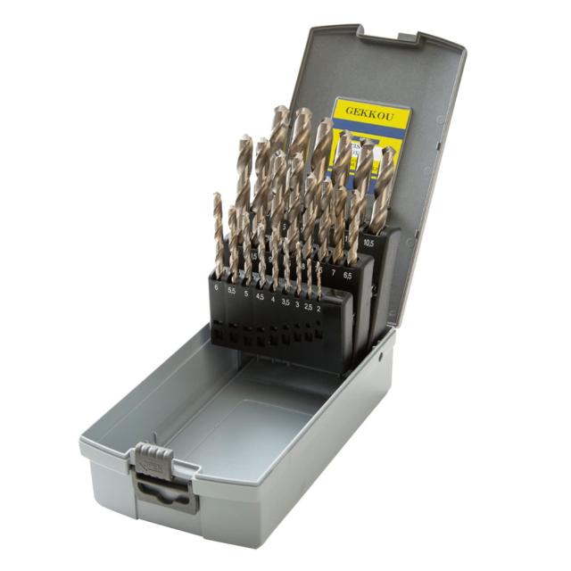 ビックツール 月光ドリル ステンレス用 22本組 2.5~13.0mm GK-22P ゴールド