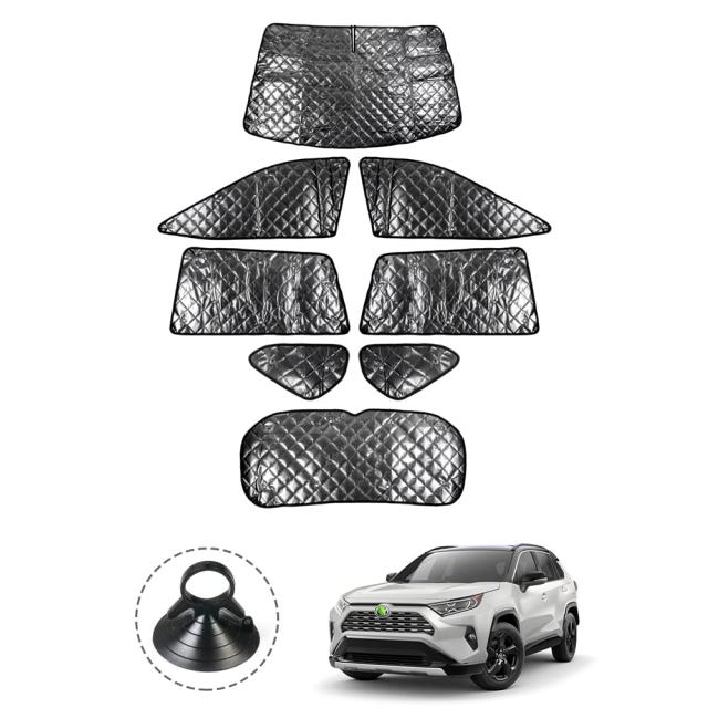 Cartist トヨタ 新型RAV4 50系 サンシェード フルセット マルチサンシェード 遮光シェード カーテン 5層構造 車中泊 ブラックメッシュサ