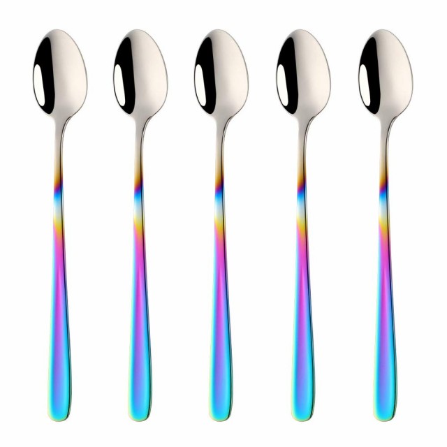 Buyit パフェスプーン ロングスプーン かき氷スプーン 5本組 Buyit パフェスプーン ロングスプーン かき氷スプーン 5本組