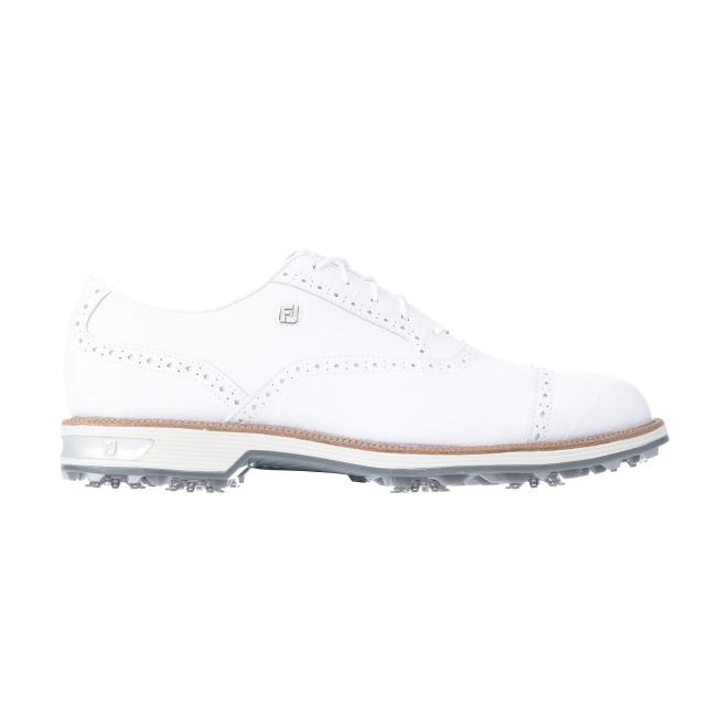 フットジョイ ゴルフシューズ ドライジョイズ プレミア ターロウ Lace メンズ ホワイト/ホワイト 27.0cm W