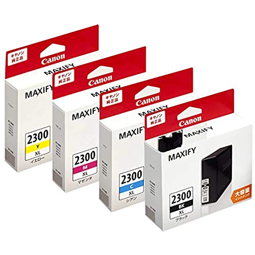 【純正品】CANON 大容量インクタンク PGI-2300XL 4色セット (PGI-2300XLBK PGI-2300XLC PGI-2300XLM PGI-2300XLY) 11,379円