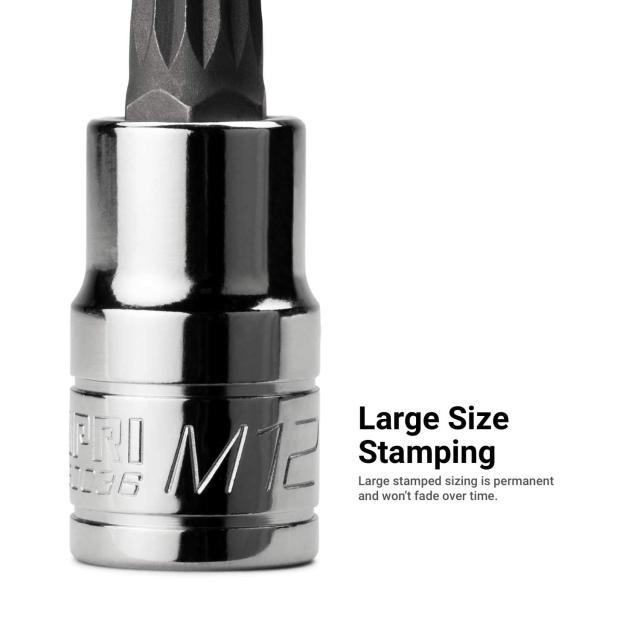 Capri Tools XZN トリプルスクエアスプラインソケットビット