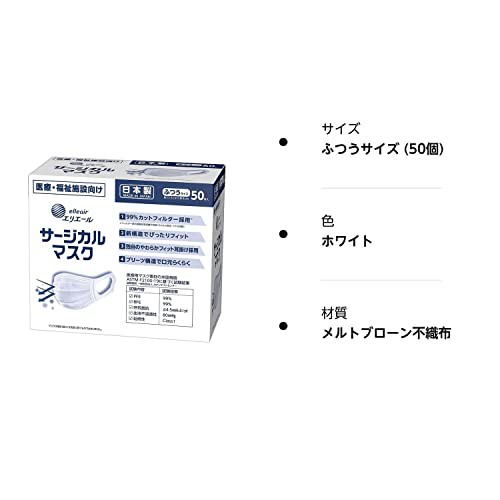 大王製紙 エリエール サージカルマスク ふつうサイズ50枚（ハイパー