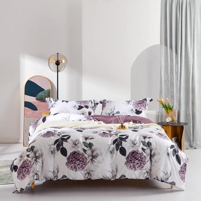 MILDLY 布団カバーセミダブル 4点セット エジプト超長綿100% 布団カバーセット セミダブル：掛け布団カバー ボックスシーツ 枕カバー*2 /の通販は