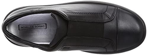 アキレスソルボ スニーカー 本革 歩きやすい レディース 3E ANF 5130 ブラック 23.0 cm アキレスソルボ スニーカー 本革 歩きやすい レディース 3E ANF 5130