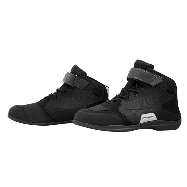 コミネ バイク用 ウォータープルーフライディングシューズ BK-088 防水 05-088 Solid Black 24.5 cm