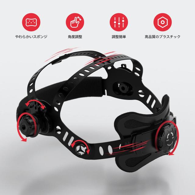 YESWELDER 溶接面 自動遮光 側面も見える広視野 ４アークセンサー 遮光度4/5-9/9-13 本当の色を映す TIG MIG ARC溶接 研磨 プラズマ切断_7
