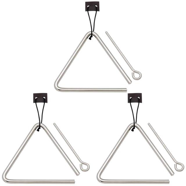 【安心の日本製】 キクタニ トライアングル 24cm 打棒・吊り皮付き T-24 【3個セット】