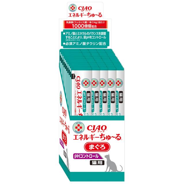 チャオ (CIAO) 猫用おやつ エネルギーちゅ〜る 乳酸菌1,000億個 pHコントロール まぐろ味 14グラム (x 50本)