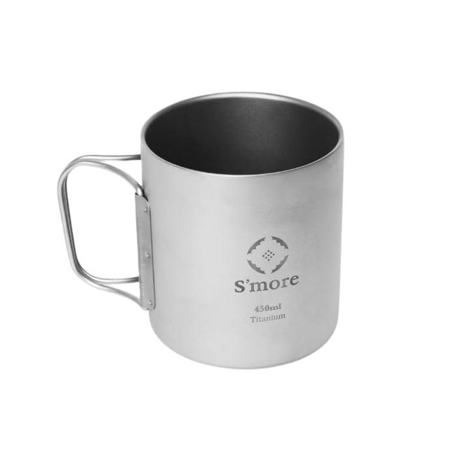 S’more(スモア) Titanium mug double チタンマグ マグカップ チタン コップ チタンコップ ダブル チタン製 アウトドア キャンプ 二重構造の通販は 7,031円