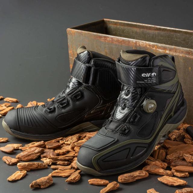 エルフ(ELF) ライディングシューズ S17 ミリタリー 24.0cm ELS17