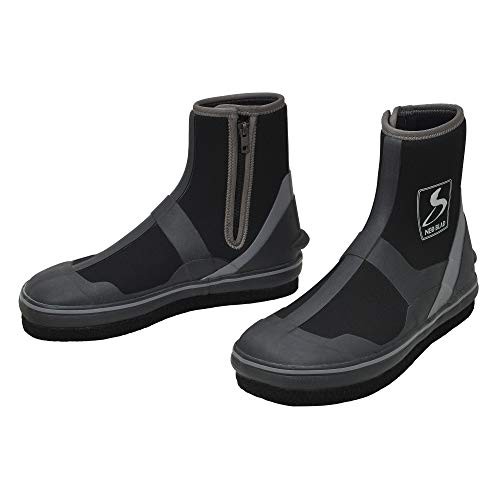シモツケ(Shimotsuke) SZ-414CW NEB ライトシューズSTD CW 中丸 ブラック×シルバー 3Lの通販は
