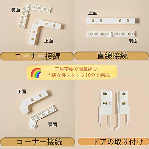 ペットサークル 犬 サークルケージ 小型 おしゃれ ペットフェンス ドア付き DIY ゲージ ペット柵 室内 ドッグサークル 12面 簡単組み立て