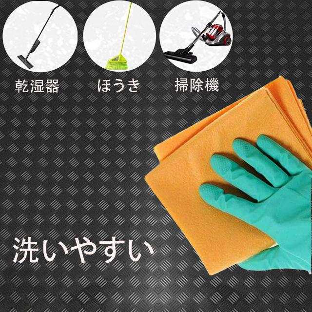 Nisorpa ガレージフロアマット ガレージ ゴム マット 厚さ3mm ゴム製フロアマット ロール ガレージフローリング 100*500cm 滑り止めゴム_4