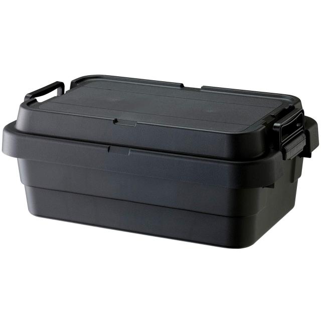 リス 収納ボックス スタッキングトランクカーゴ 30L ロータイプ ブラック 日本製 TC-50S LOW