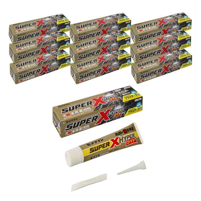 セメダイン(Cemedine) 超多用途接着剤 スーパーXハイパーワイド 120mL AX-177 10本セット プラスチック ポリエチレン・ポリプロピレン対の通販は 11,743円