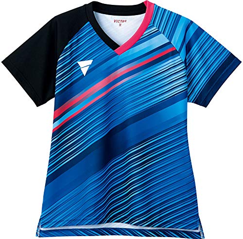 ヴィクタス(VICTAS) レディス 卓球シャツ V-LGS224 ブルー XL 512103