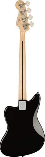 Squier by Fender エレキベース Affinity Series Jaguar Bass H, Maple Fingerboard, Black Pickguard, Black BLK ソフトケース付き_1