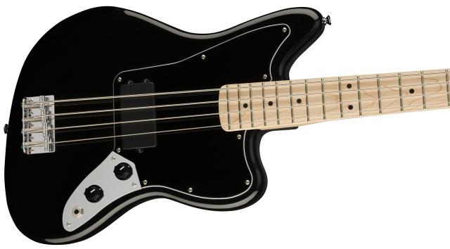 Squier by Fender エレキベース Affinity Series Jaguar Bass H, Maple Fingerboard, Black Pickguard, Black BLK ソフトケース付き_2