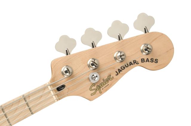 Squier by Fender エレキベース Affinity Series Jaguar Bass H, Maple Fingerboard, Black Pickguard, Black BLK ソフトケース付き_4