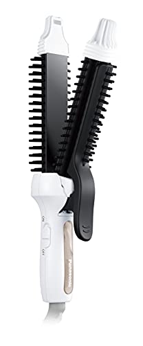 パナソニック トルマリン ブラシアイロン コンパクト カール ストレート 2way 26mm 白 EH-HV41-W