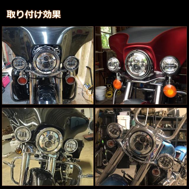 Chelhead 7インチ led ヘッドライト ハーレーダビッドソン用 4.5インチ 