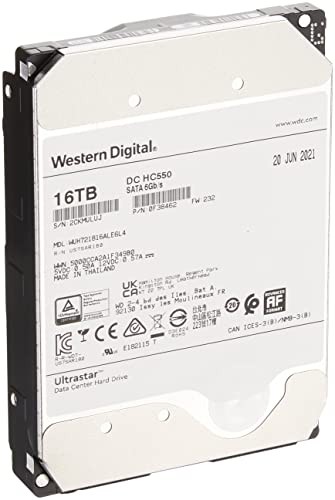 Western Digital HDD 16TB WD Ultrastar DC HC550 データセンター 3.5