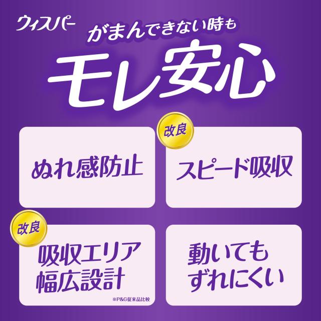 WHISPER ウィスパー うすさら安心 120cc 120枚 (24枚×5パック) (尿漏れ