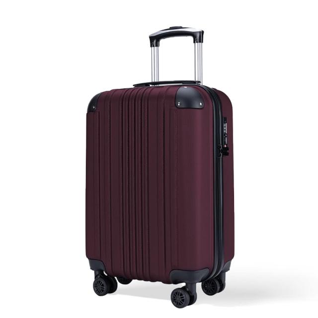 Bargiotti ABSスーツケース キャリーバッグ キャリーケース 大容量 超軽量 TSAロック ダブルキャスター 静音 旅行 ビジネス… (マルーの通販は 5,514円