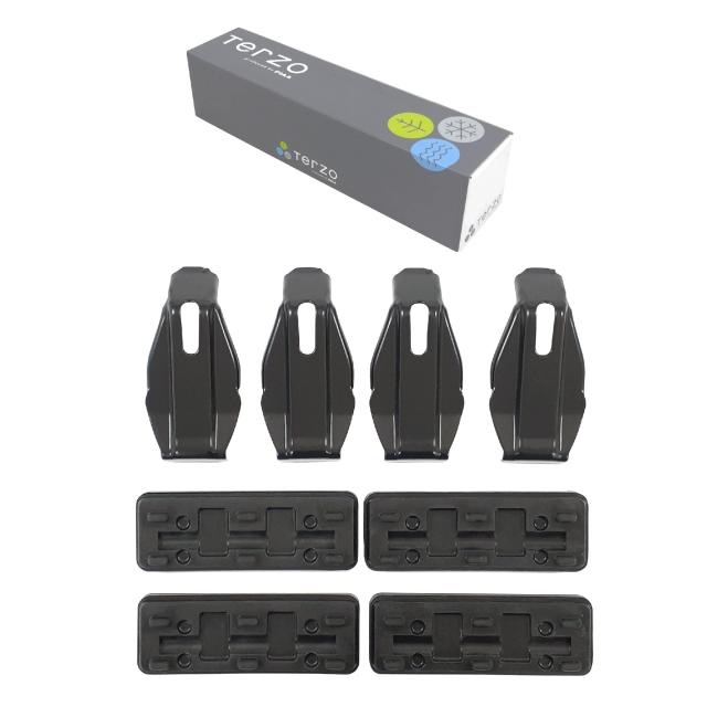 Terzo テルッツォ (by PIAA) ルーフキャリア ベースキャリア 車種別取付ホルダーセット 4個入 ブラック 【スズキ ソリオ MA27S.37S 三菱