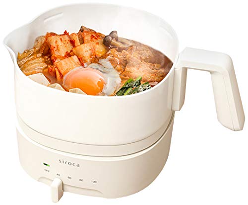 シロカ おりょうりケトル ちょいなべ リニューアルモデル/丸洗い可/温度調整機能/容量1L/電気ケトル SK-M153 アイボリーの通販は