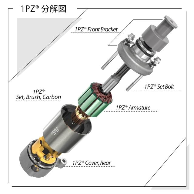 1PZ JP8-VG3 セルモーター 耐久性 スズキ アドレスV125 V125S V125G