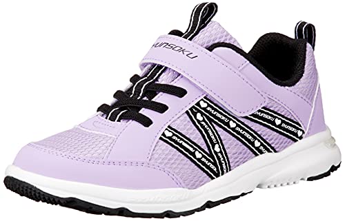 シュンソク スニーカー 運動靴 軽量 17~23cm 2E キッズ 女の子 LEC 6670 ラベンダー 20.0 cmの通販は 5,500円