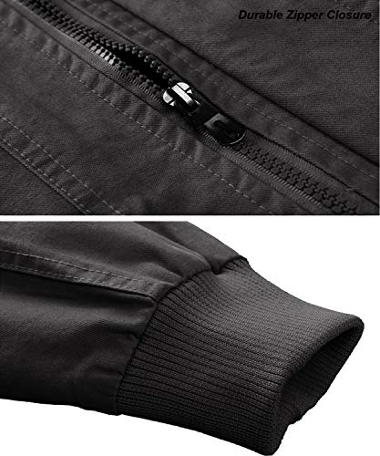 TACVASEN ミリタリージャケット メンズ 通勤 上着 ワークウェア 冬用