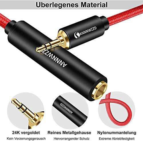 ANNNWZZD 6.35mm to 3.5mm オーディオ変換ケーブル,3.5mmオス to 6.35