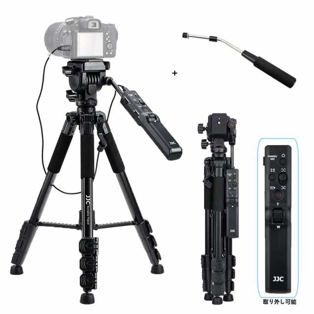 JJC ビデオカメラ三脚 リモートコントロール三脚 ソニー VCT-VPR1 交換用 リモコン 付き Sony α7RV α7IV FX30 A1 A7RIV A7RIII A7RII Aの通販は