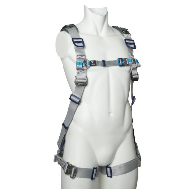 タイタン(TITAN) パンゲアハーネスキャニオン PACN-10A-SI-LL (腿V字型/新規格 墜落制止用器具/軽量ハイグレード/ワンタッチバックル/肩の通販は