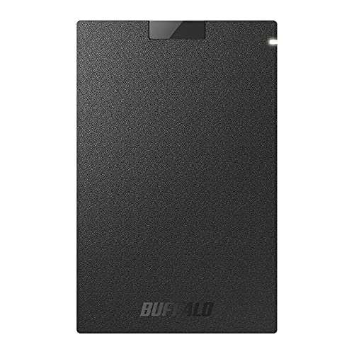 バッファロー SSD 外付け 2.0TB USB3.2Gen1 ポータブル コンパクト PS5/PS4対応(動作確認済) ブラック SSD-PG2.0U3-BC/N