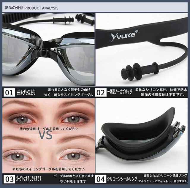 LLWAAV ラッシュガード 水着 半袖 メンズ 水着 6点セット 競泳水着 メンズ フィットネス水着 UVカット + 吸汗速乾 競泳用水着 男性 の通販は