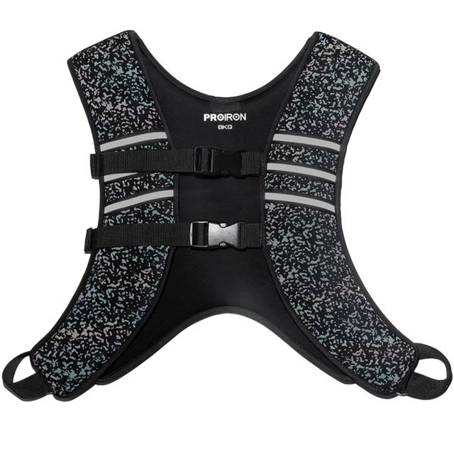 PROIRON ウェイトベスト8kg 重り ベスト トレーニング ベスト 重り 加重ベスト 水洗い可能 超快適 夜間安全反射