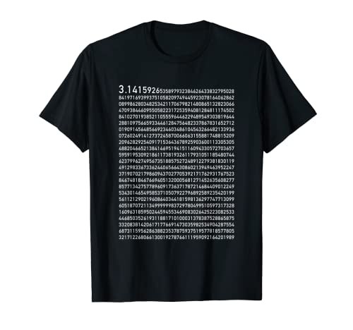 円周率 パイ 数学 数学好き 暗記好き 数字 円周率１０００桁 Tシャツ