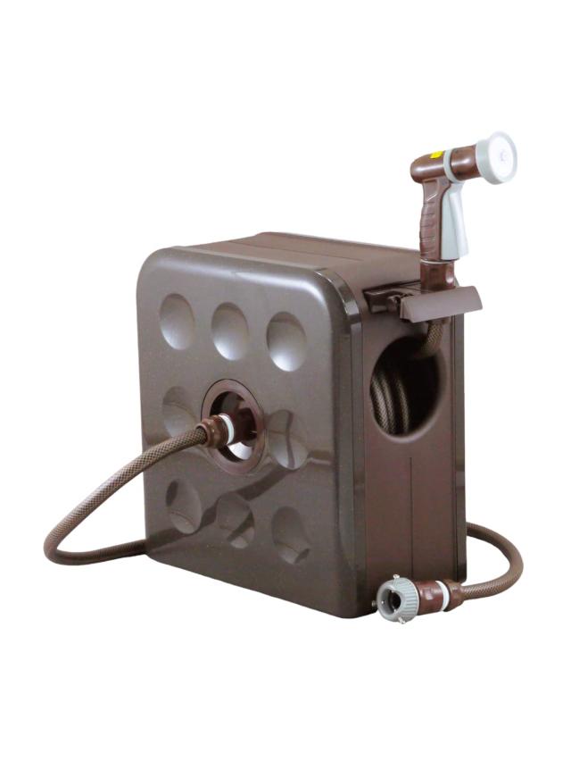 三洋化成 S-BOXリール 12mm防藻耐圧ホース 20m ブラウンメタリック SBX-S207Rの通販は 6,933円