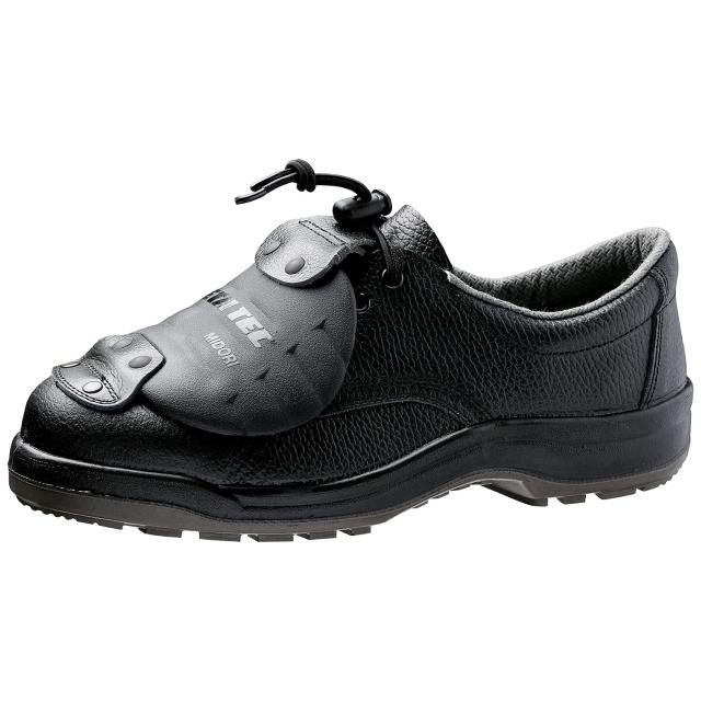 ミドリ安全 安全靴 JIS規格 甲プロテクタ付 ゴム紐 CJ010 甲プロM2 ブラック 27.0cm