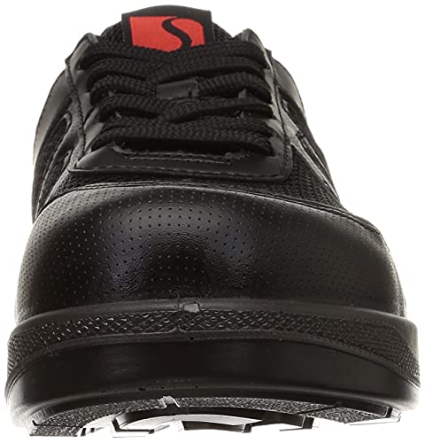 シモン 安全作業靴 JSAA規格 短靴 プロスニーカー 耐滑 先芯 作業靴 紐 8911 ブラック 30.0 cm 3E