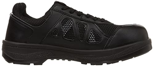 シモン 安全作業靴 JSAA規格 短靴 プロスニーカー 耐滑 先芯 作業靴 紐 8911 ブラック 30.0 cm 3E