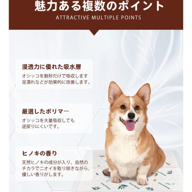 HONEYCARE ハニーケア 犬 ペットシーツ 香り付き レギュラー 厚型 480枚入り 80枚*6袋_1